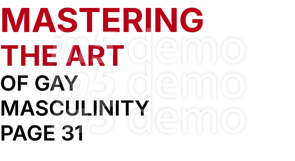 MASTERING THE ART OF GAY MASCULINITY PAGE 31