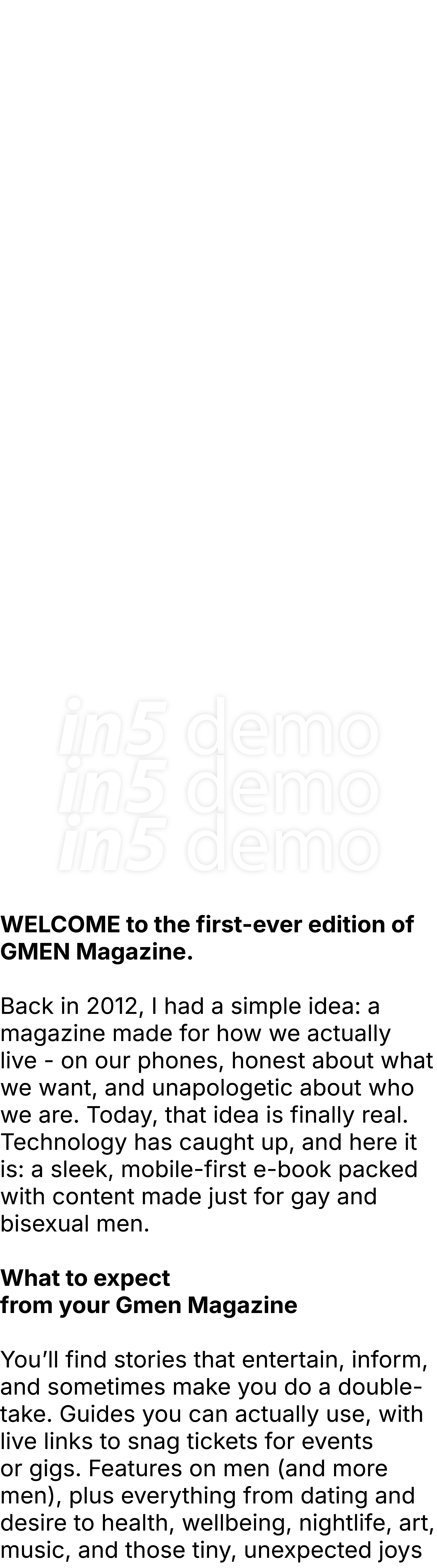  ﻿WELCOME to the first ever edition of GMEN Magazine. Back in 2012, I had a simple idea: a magazine made for how we ...